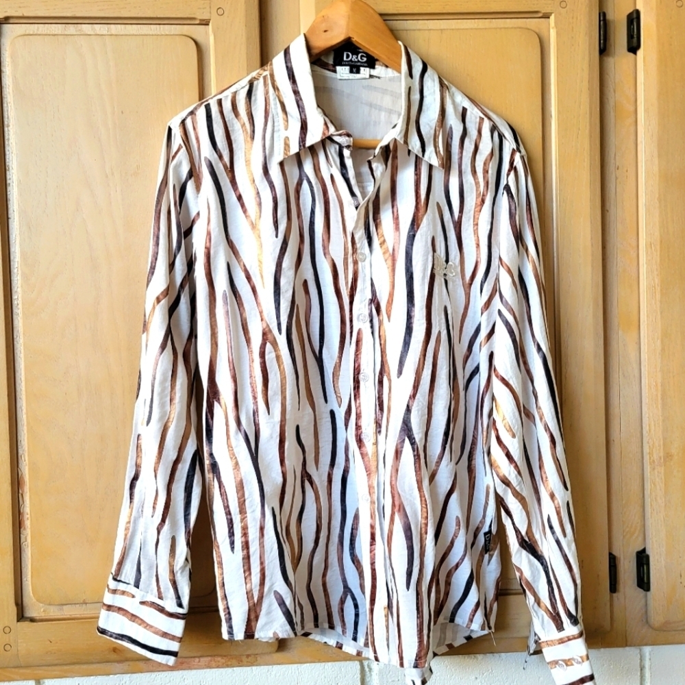Dolce & Gabbana D&G Multicolor Striped buttin up Shirt